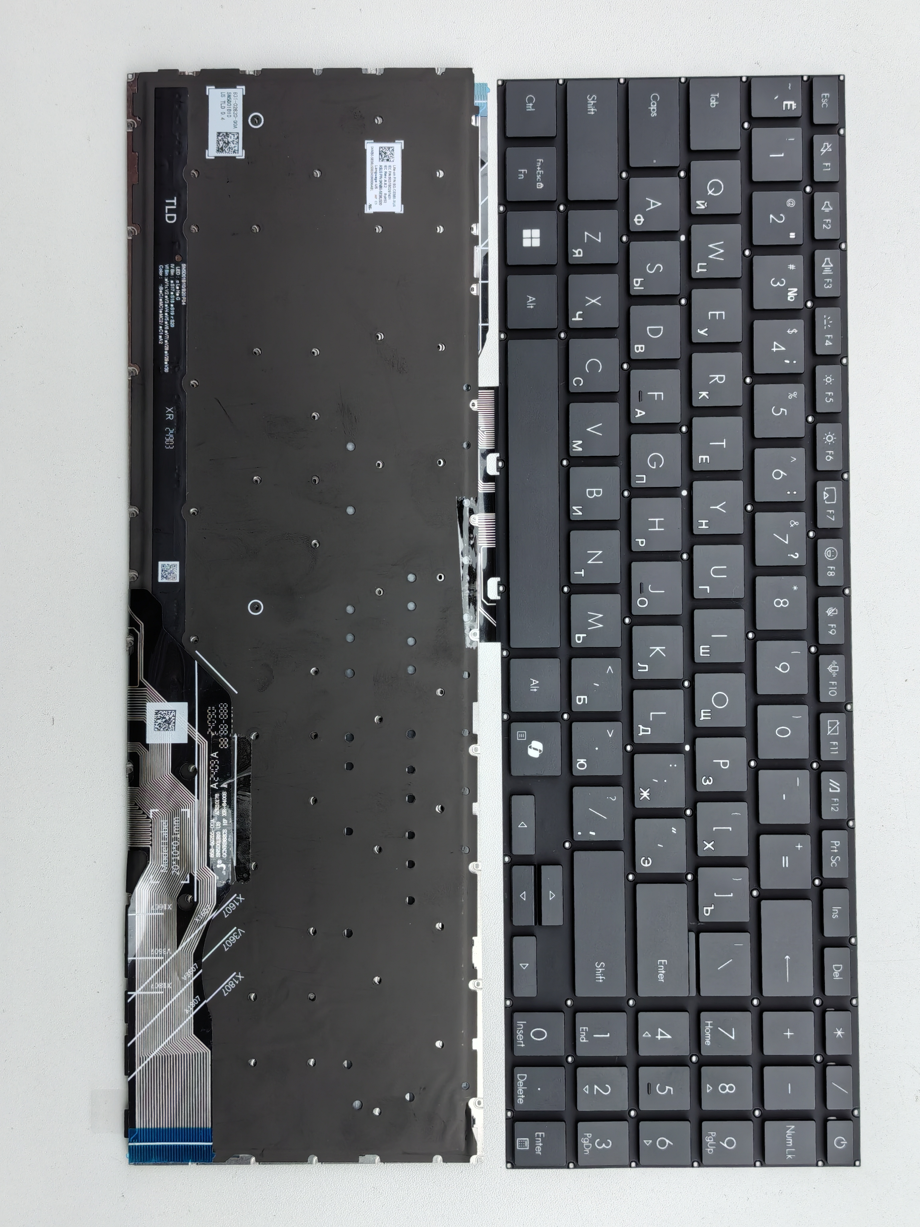 Picture of New Replacement Laptop Keyboard For ASUS X1607/V3607/X1807 VIivobook 16 X1607 AI key BLACK Backlit RU Layout